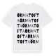 White t-shirt med Örmatofta ordlek t-shirt