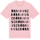 Pink Cotton t-shirt med Örnahusen ordlek t-shirt