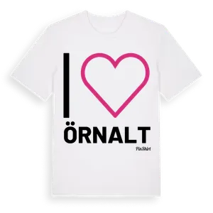 Jag älskar Örnalt t-shirt stort tryck – ekologisk bomull t-shirt från Pinshirt