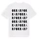 White t-shirt med Orrarp ordlek t-shirt