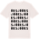 Vintage White t-shirt med Örsjö ordlek t-shirt