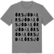Mid Heather Gray t-shirt med Örsjödal ordlek t-shirt