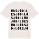 Vintage White t-shirt med Örsjödal ordlek t-shirt