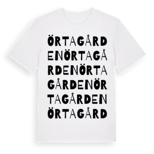 Örtagården ordlek t-shirt – ekologisk bomull t-shirt från Pinshirt