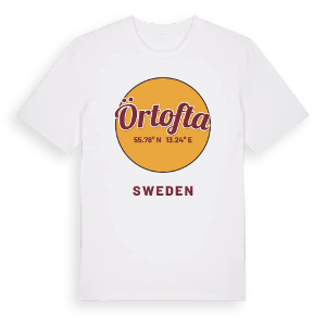 Örtofta cirkel t-shirt – ekologisk bomull t-shirt från Pinshirt