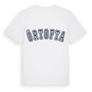 Örtofta college t-shirt – ekologisk bomull t-shirt från Pinshirt