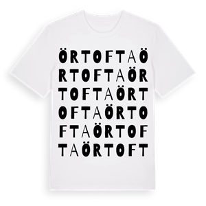 Örtofta ordlek t-shirt – ekologisk bomull t-shirt från Pinshirt