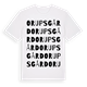 Orups gård ordlek t-shirt
