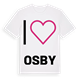 White t-shirt med Jag älskar Osby t-shirt stort tryck
