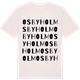 Vintage White t-shirt med Osbyholm ordlek t-shirt