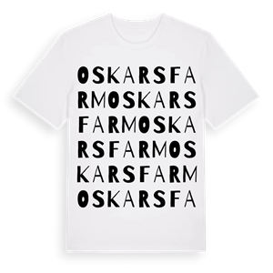 Oskarsfarm ordlek t-shirt – ekologisk bomull t-shirt från Pinshirt