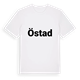 White t-shirt med Östad fetstil t-shirt