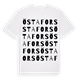 White t-shirt med Östafors ordlek t-shirt