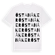White t-shirt med Östanåker ordlek t-shirt