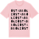 Pink Cotton t-shirt med Östanböke ordlek t-shirt