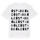White t-shirt med Östanböke ordlek t-shirt