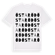 White t-shirt med Östaröd ordlek t-shirt