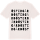 Vintage White t-shirt med Östergård ordlek t-shirt
