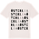 Vintage White t-shirt med Österlia ordlek t-shirt