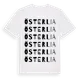 White t-shirt med Österlia ordlek t-shirt