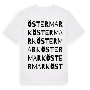 Östermark ordlek t-shirt – ekologisk bomull t-shirt från Pinshirt