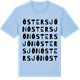 Blue Soul t-shirt med Ôstersjön ordlek t-shirt