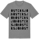 Mid Heather Gray t-shirt med Ôstersjön ordlek t-shirt