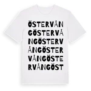 Östervång ordlek t-shirt – ekologisk bomull t-shirt från Pinshirt