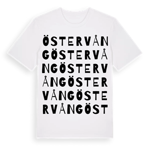 Östervång ordlek t-shirt – ekologisk bomull t-shirt från Pinshirt