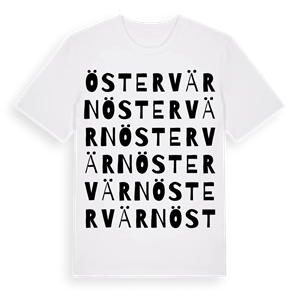 Östervärn ordlek t-shirt – ekologisk bomull t-shirt från Pinshirt
