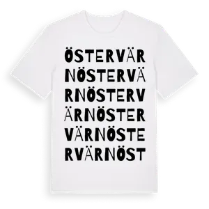 Östervärn ordlek t-shirt – ekologisk bomull t-shirt från Pinshirt