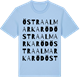 Blue Soul t-shirt med Östra Almarkaröd ordlek t-shirt