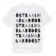 Östra Almarkaröd ordlek t-shirt