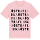 Pink Cotton t-shirt med Östra Flinka ordlek t-shirt