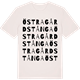 Vintage White t-shirt med Östra Gårdstånga ordlek t-shirt