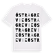 White t-shirt med Östra Grevie ordlek t-shirt