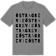 Mid Heather Gray t-shirt med Östra Grevie ordlek t-shirt