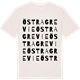 Vintage White t-shirt med Östra Grevie ordlek t-shirt