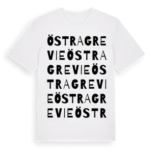 Östra Grevie ordlek t-shirt – ekologisk bomull t-shirt från Pinshirt