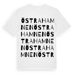Östra Hamnen ordlek t-shirt – ekologisk bomull t-shirt från Pinshirt