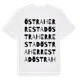 White t-shirt med Östra Herrestad ordlek t-shirt