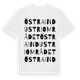 White t-shirt med Östra Industriområdet ordlek t-shirt