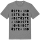Mid Heather Gray t-shirt med Östra industriområdet ordlek t-shirt