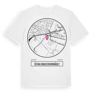 Östra industriområdet t-shirt – ekologisk bomull t-shirt från Pinshirt