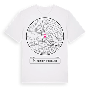 Östra industriområdet t-shirt – ekologisk bomull t-shirt från Pinshirt