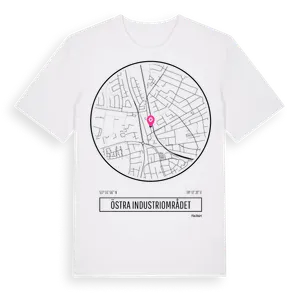 Östra Industriområdet t-shirt – ekologisk bomull t-shirt från Pinshirt