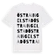 White t-shirt med Östra Ingelstad ordlek t-shirt