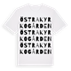Östra Kyrkogården ordlek t-shirt