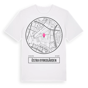 Östra Kyrkogården t-shirt – ekologisk bomull t-shirt från Pinshirt