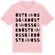 Pink Cotton t-shirt med Östra Mossgård ordlek t-shirt